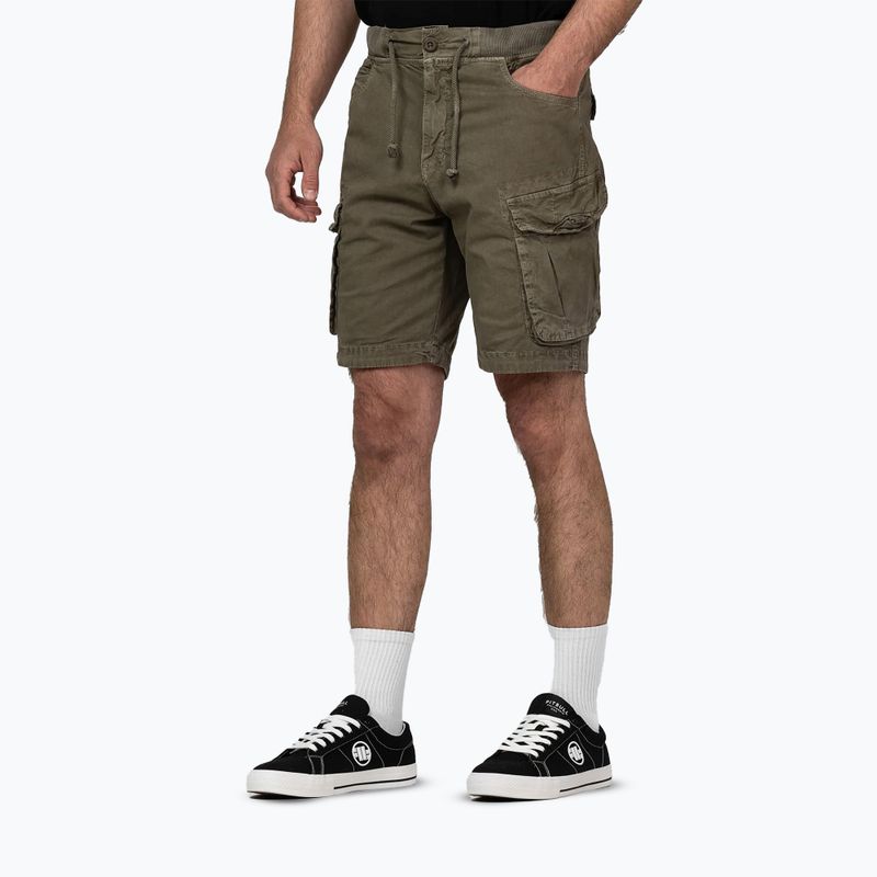 Pantaloncini da uomo Pitbull Proctor Drawstring Cargo olive 3