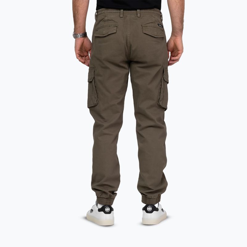 Pantaloni da uomo Pitbull Proctor Drawstring Jogger Cargo olive 2