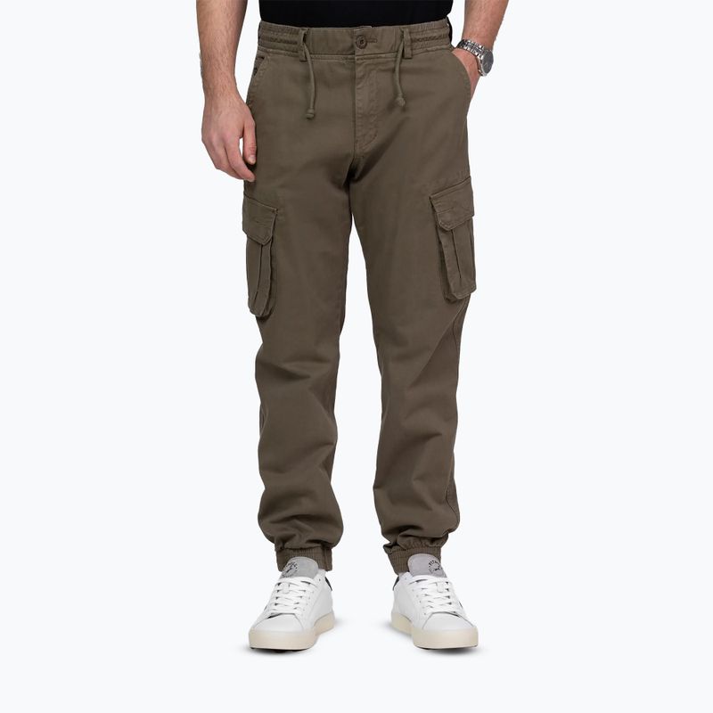 Pantaloni da uomo Pitbull Proctor Drawstring Jogger Cargo olive 3