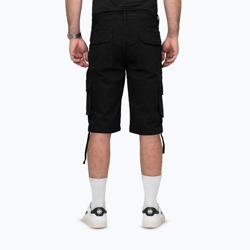 Pantaloncini da uomo Pitbull Volmer Long Cargo neri 2