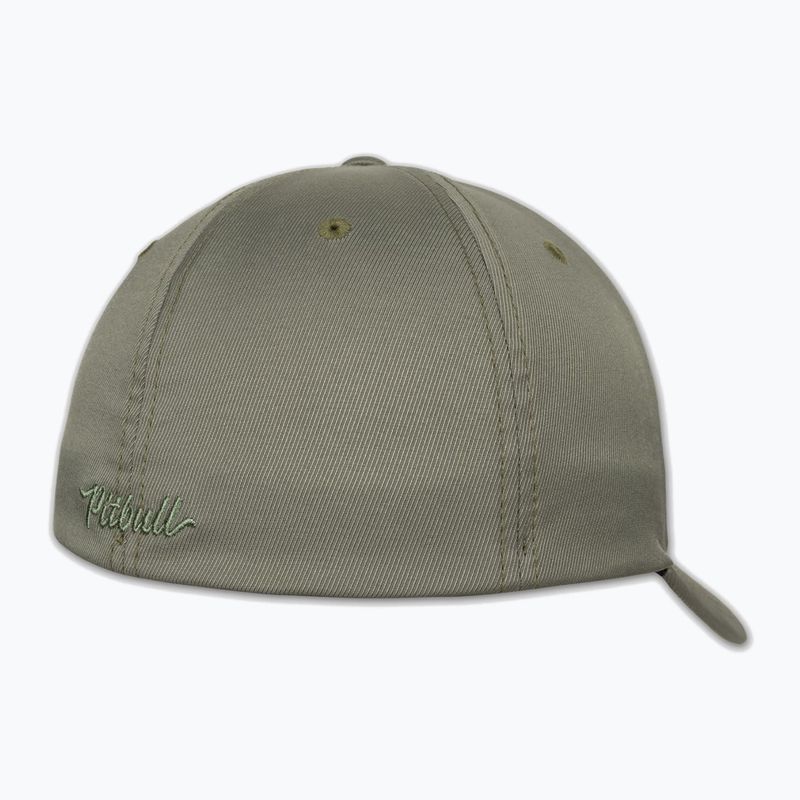 Cappellino con visiera da uomo Pitbull Full Cap 3D Cal Flexfit Dusty Salvia green 2