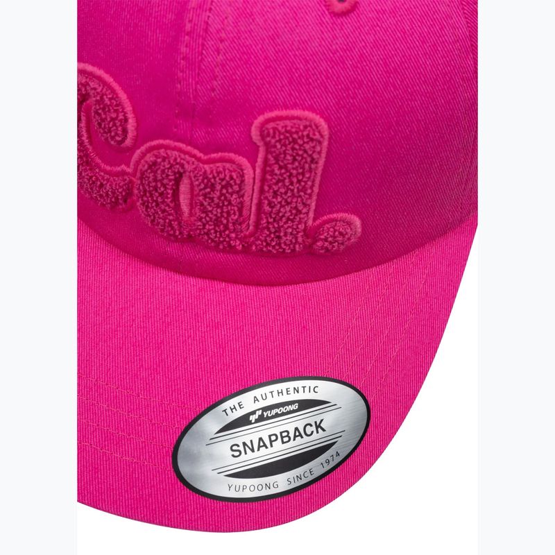 Cappellino con visiera da uomo Pitbull 3D Chenile EMB Cal Classic Low Profile pink 4