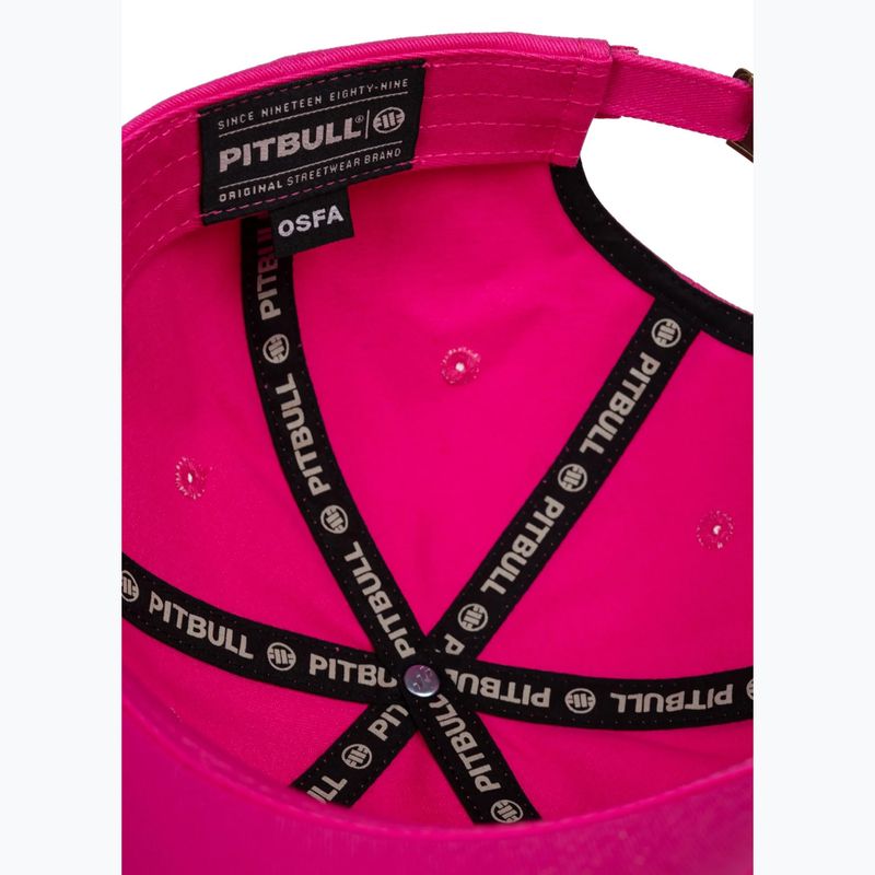 Cappellino con visiera da uomo Pitbull 3D Chenile EMB Cal Classic Low Profile pink 7