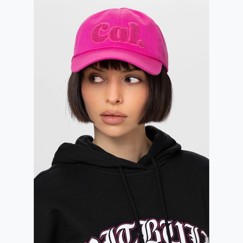 Cappellino con visiera da uomo Pitbull 3D Chenile EMB Cal Classic Low Profile pink 8