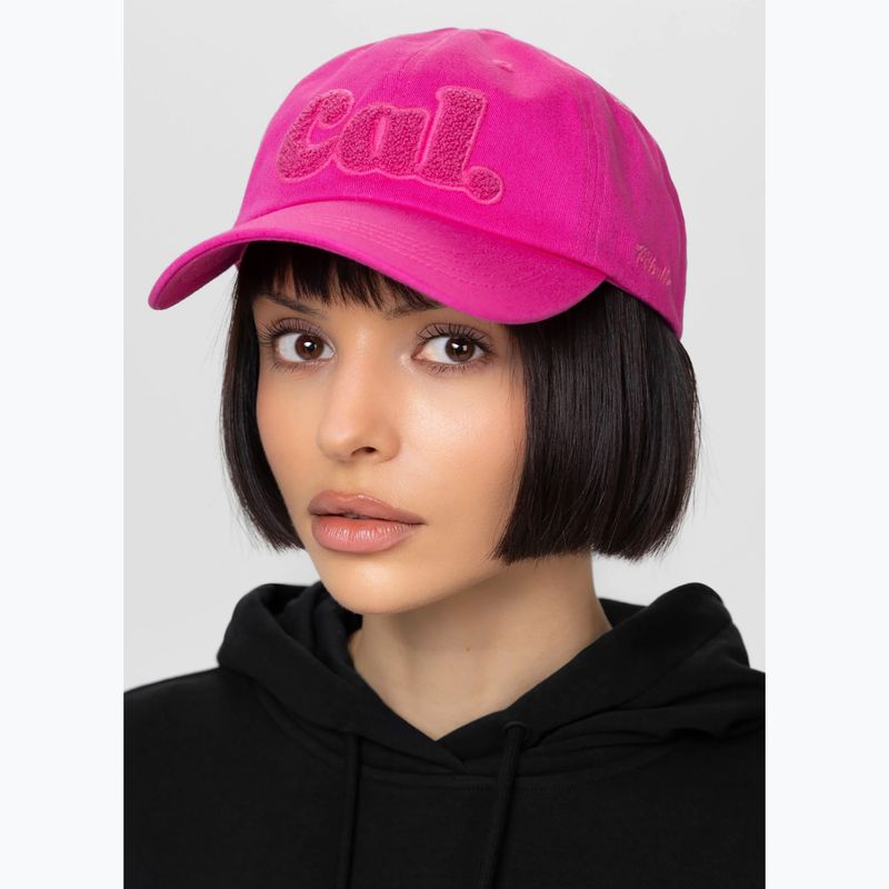 Cappellino con visiera da uomo Pitbull 3D Chenile EMB Cal Classic Low Profile pink 9