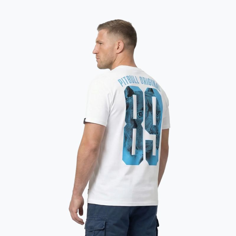 Maglietta da uomo Pitbull Eighty Nine Dog bianco/azzurro 3