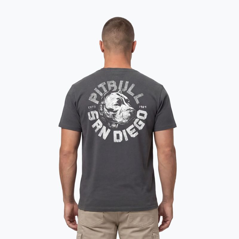 T-shirt da uomo Pitbull Dog SD graphite 3