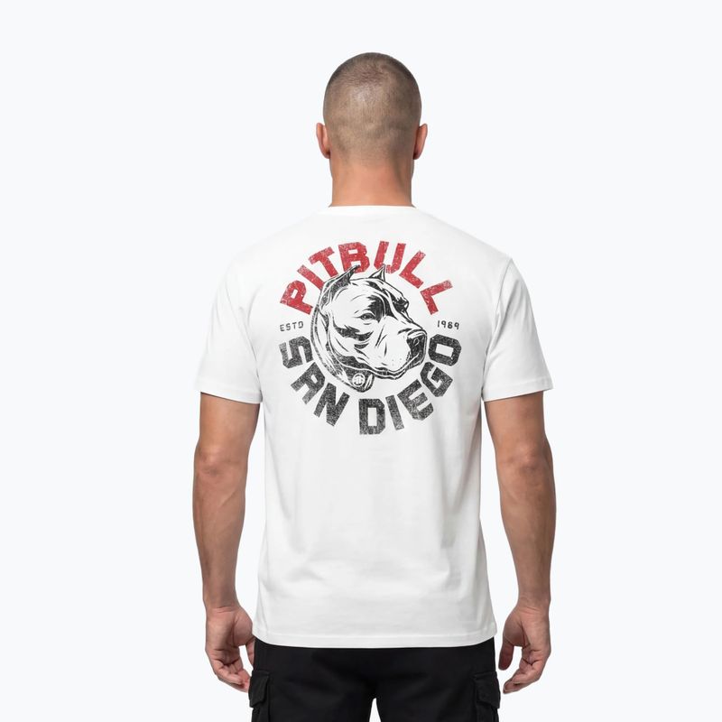 T-shirt da uomo Pitbull Dog SD white 3