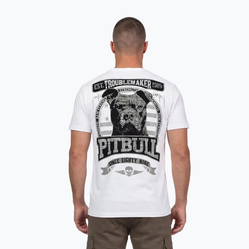 T-shirt da uomo Pitbull Troublemarker white 3