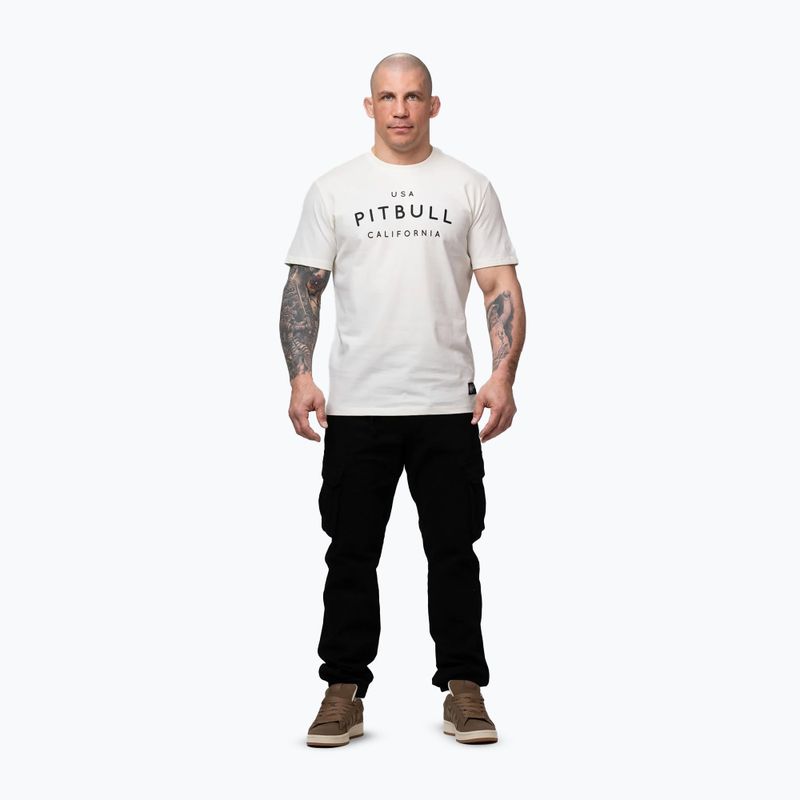 T-shirt da uomo Pitbull USA CAL Big Logo white 2