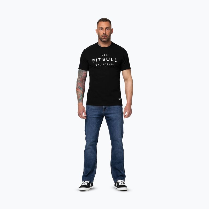 T-shirt da uomo Pitbull USA CAL Big Logo black 2