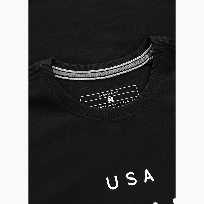 T-shirt da uomo Pitbull USA CAL Big Logo black 6