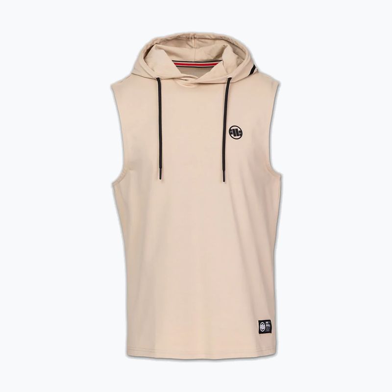 Felpa da allenamento uomo Pitbull Mercado Hilltop Sleeveless Hooded pale sand 3