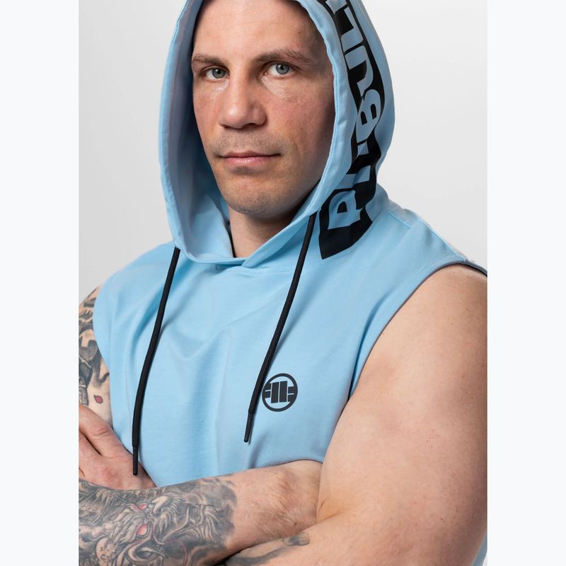 Felpa da allenamento uomo Pitbull Mercado Hilltop Sleeveless Hooded light blue 5