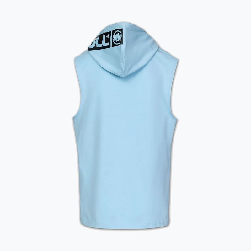 Felpa da allenamento uomo Pitbull Mercado Hilltop Sleeveless Hooded light blue 7