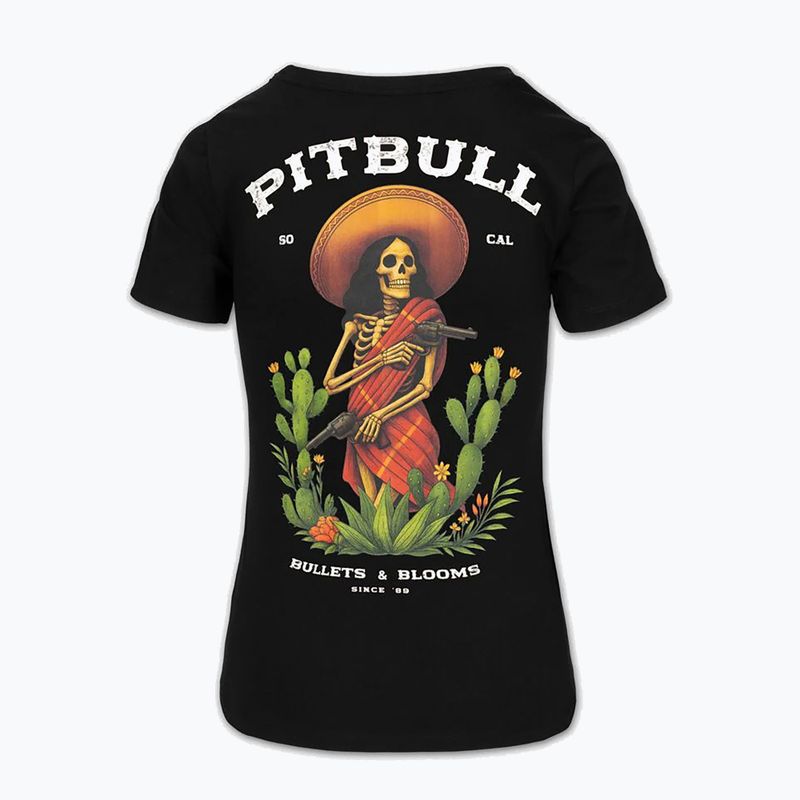 Maglietta da donna Pitbull Bullets & Blooms black 4