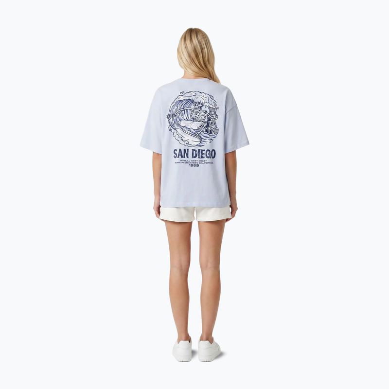 Felpa donna Pitbull Skull Oversize frosted blue 3