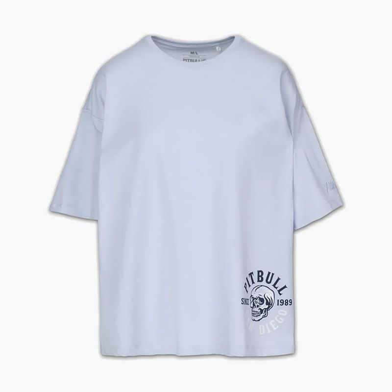 Felpa donna Pitbull Skull Oversize frosted blue 5