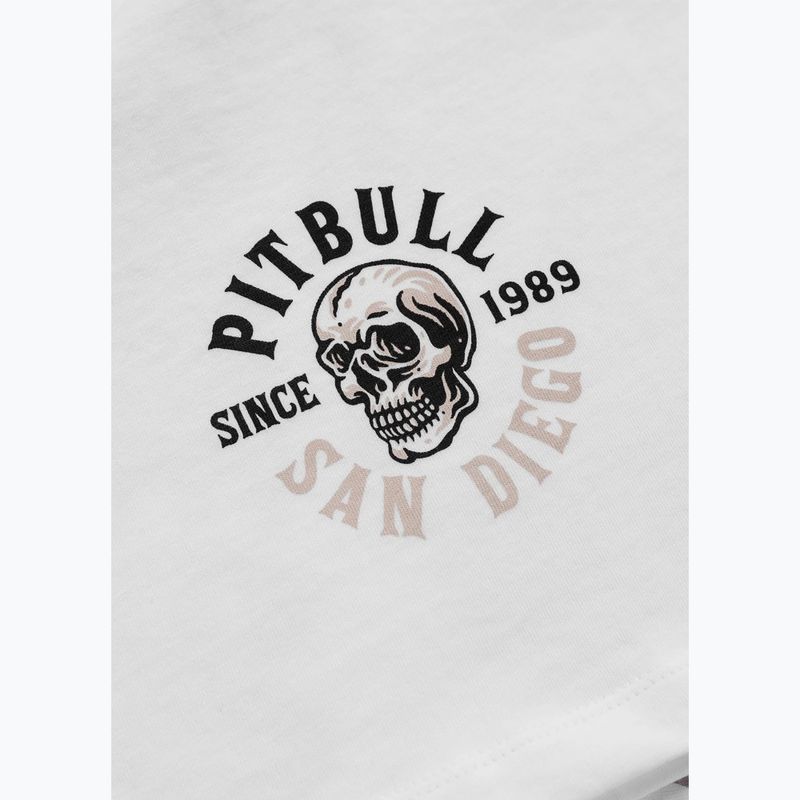Felpa donna Pitbull Skull Oversize white 10