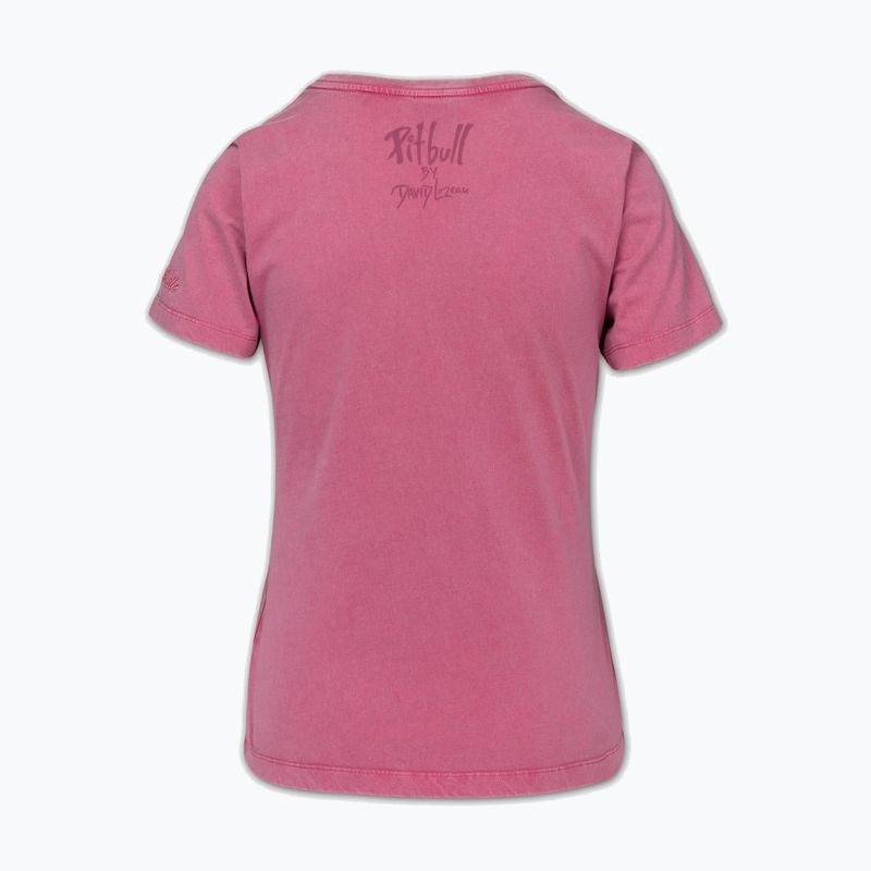 Maglietta da donna Pitbull Dia De Los Perros washed pink 4