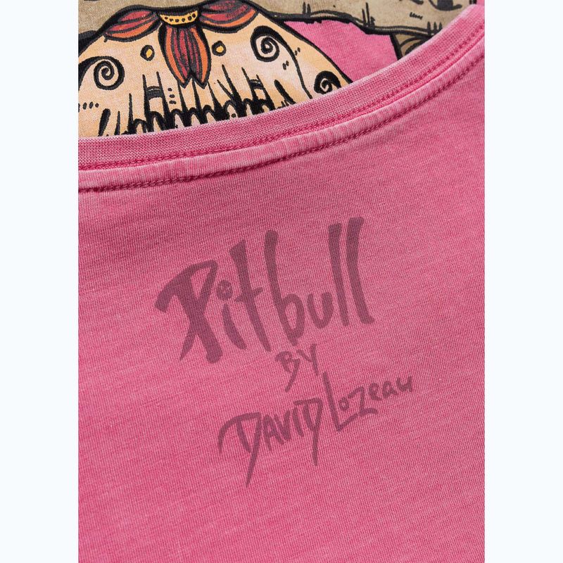 Maglietta da donna Pitbull Dia De Los Perros washed pink 8