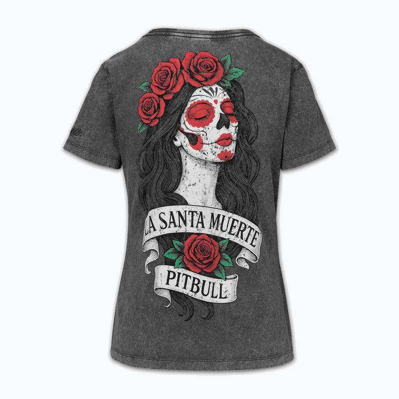 Maglietta da donna Pitbull Santa Muerte graphite 5