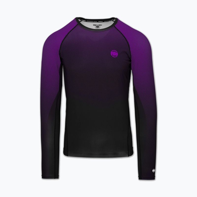 Rashguard a maniche lunghe da uomo Pitbull Belt Rashguard purple 3