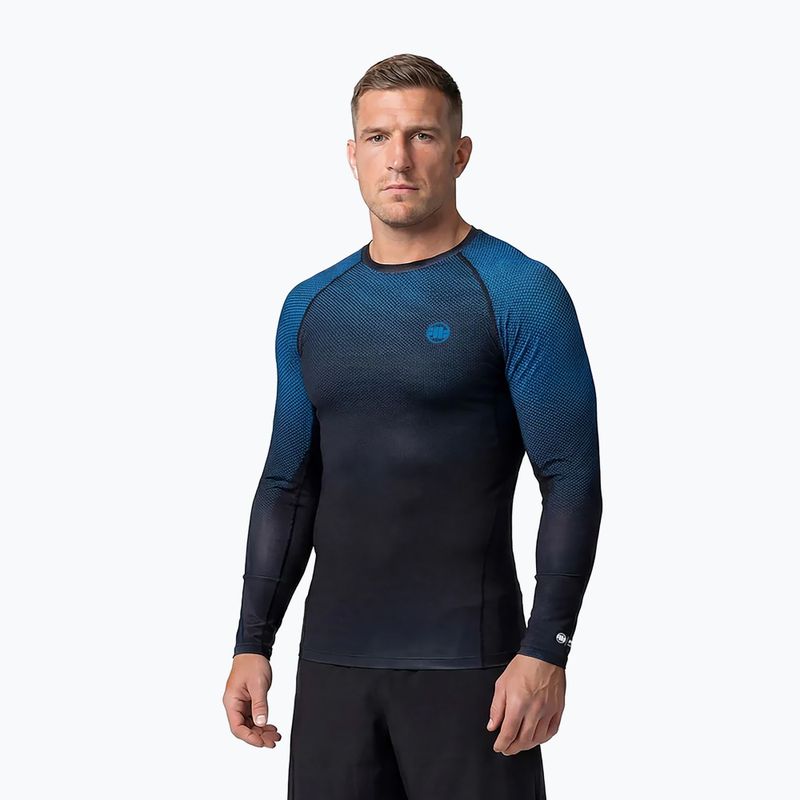 Rashguard a maniche lunghe da uomo Pitbull Belt Rashguard blue