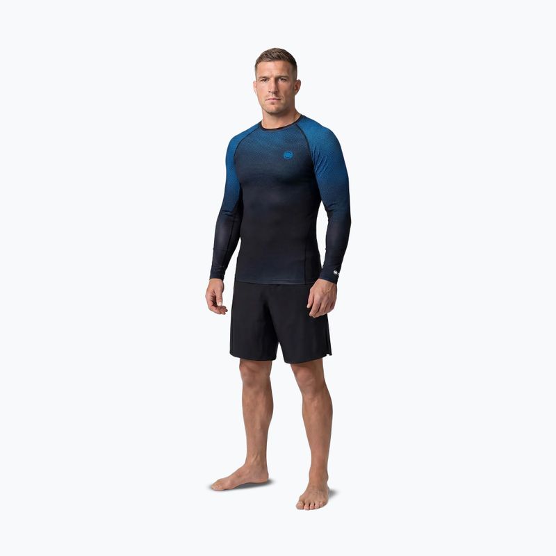 Rashguard a maniche lunghe da uomo Pitbull Belt Rashguard blue 2
