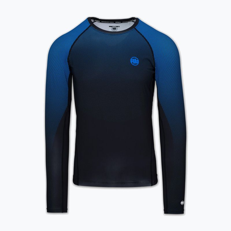 Rashguard a maniche lunghe da uomo Pitbull Belt Rashguard blue 3