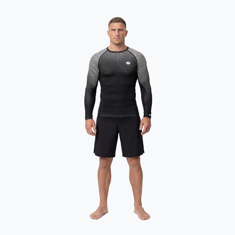 Rashguard a maniche lunghe da uomo Pitbull Belt Rashguard black 2