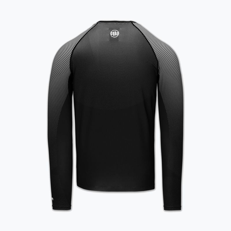 Rashguard a maniche lunghe da uomo Pitbull Belt Rashguard black 4