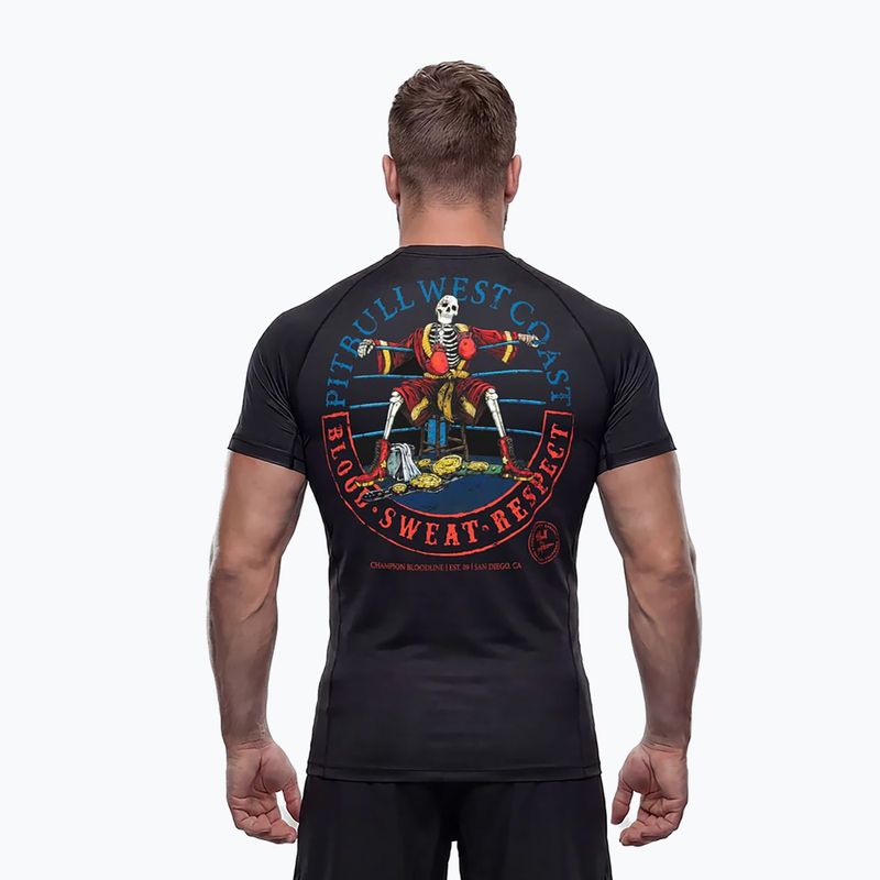 Rashguard a maniche lunghe da uomo Pitbull Champion Bloodline Rashguard black 4