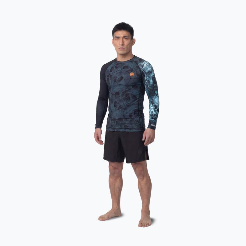 Rashguard a maniche lunghe da uomo Pitbull Guardian Angel Rashguard black 2