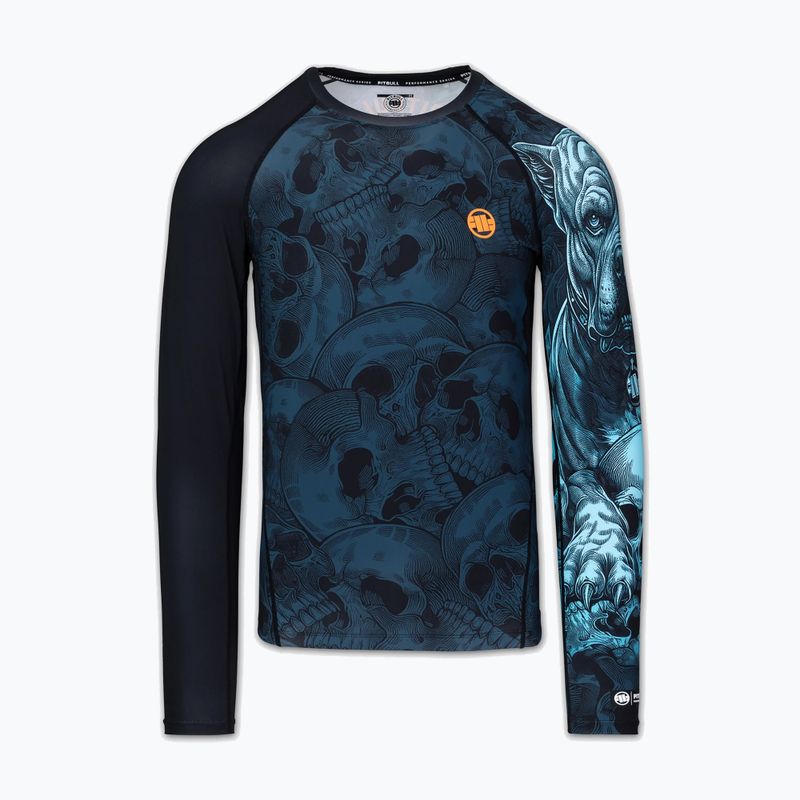 Rashguard a maniche lunghe da uomo Pitbull Guardian Angel Rashguard black 3