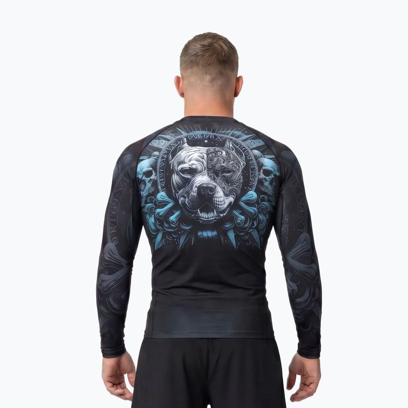 Rashguard a maniche lunghe da uomo Pitbull World Rashguard black 3
