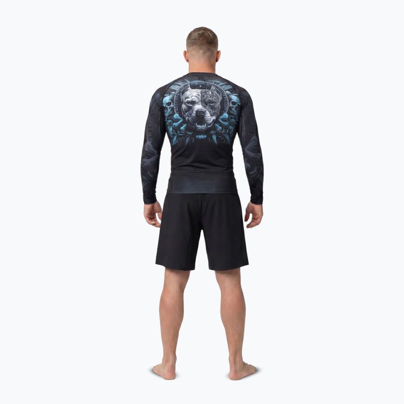 Rashguard a maniche lunghe da uomo Pitbull World Rashguard black 4
