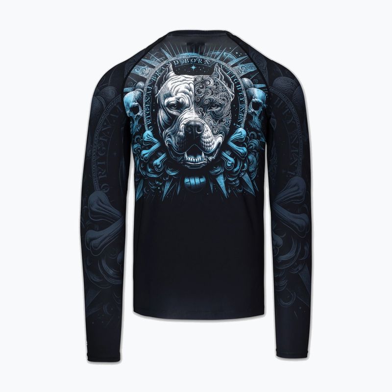 Rashguard a maniche lunghe da uomo Pitbull World Rashguard black 6