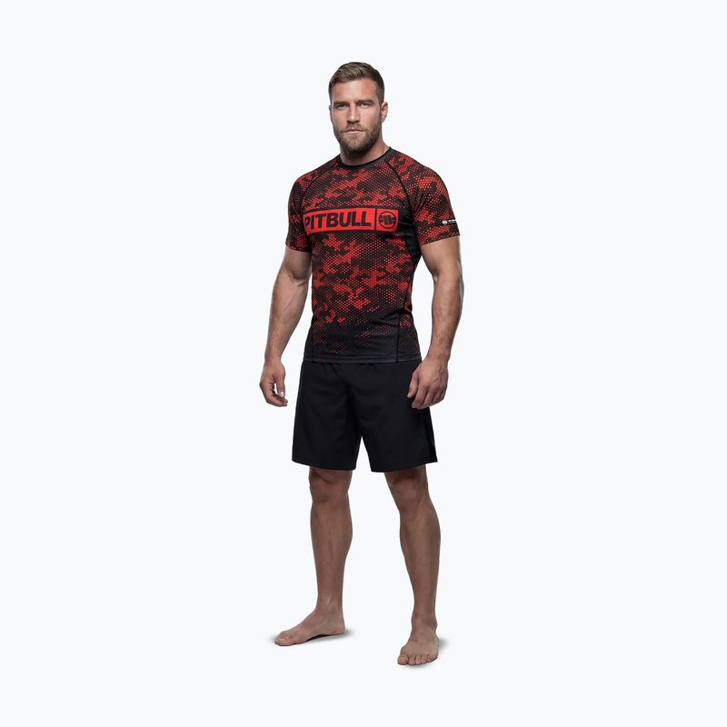 Rashguard da uomo Pitbull Hex Camo Hilltop Rashguard red 2