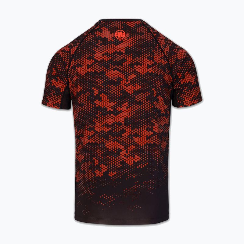 Rashguard da uomo Pitbull Hex Camo Hilltop Rashguard red 4