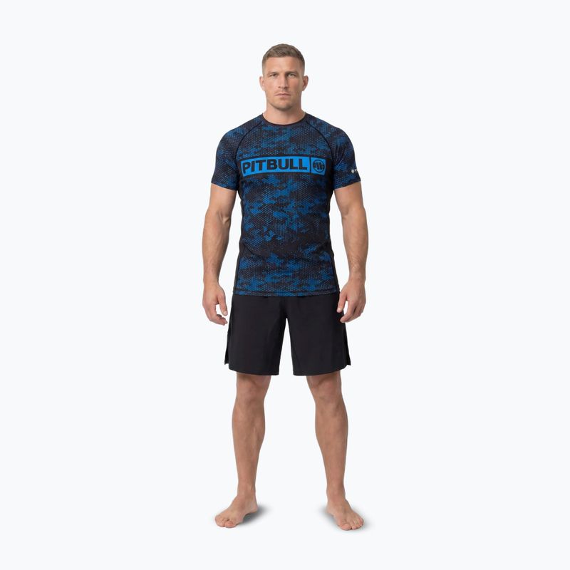 Rashguard da uomo Pitbull Hex Camo Hilltop Rashguard blue 2