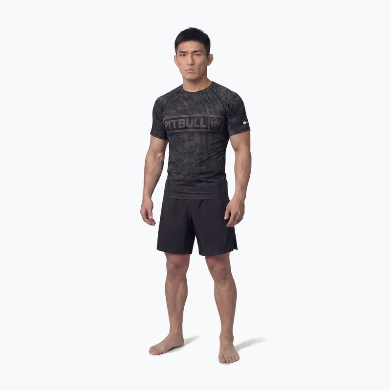 Rashguard da uomo Pitbull Hex Camo Hilltop Rashguard black 2