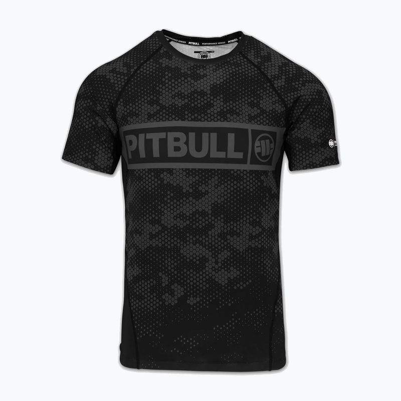 Rashguard da uomo Pitbull Hex Camo Hilltop Rashguard black 3