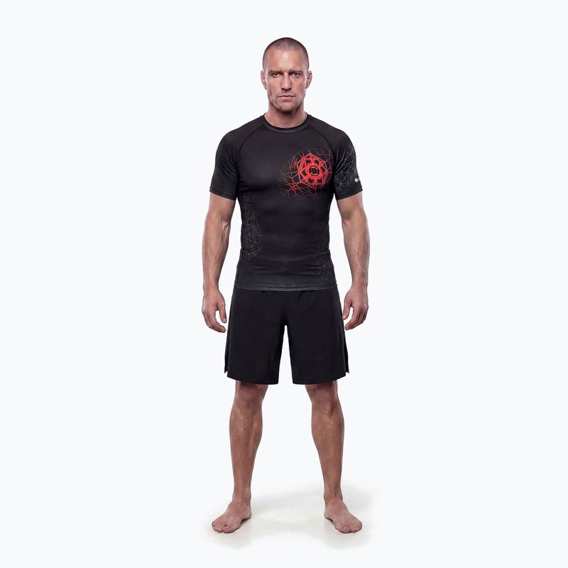 Rashguard da uomo Pitbull Ray Rashguard fluo/red 2