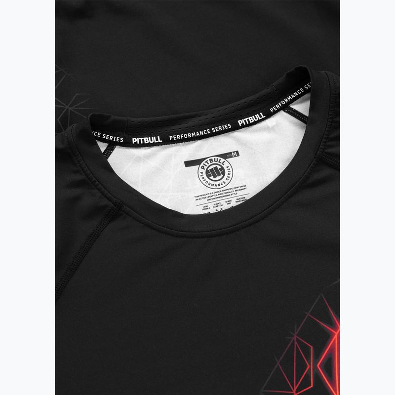 Rashguard da uomo Pitbull Ray Rashguard fluo/red 7