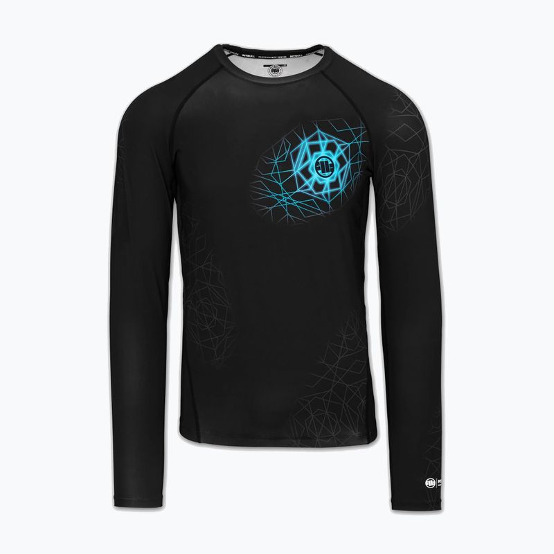 Rashguard a maniche lunghe da uomo Pitbull Ray Rashguard sky blue 3