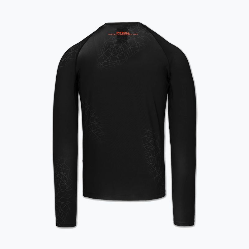 Rashguard a maniche lunghe da uomo Pitbull Ray Rashguard fluo/red 4