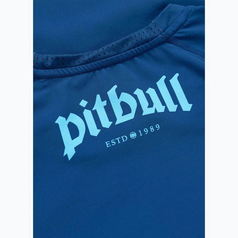 T-shirt da uomo Pitbull Rashguard Logo Palms blue 7
