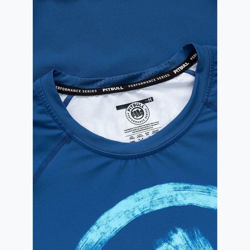Rashguard a maniche lunghe da uomo Pitbull Rashguard Logo Palms blue 5
