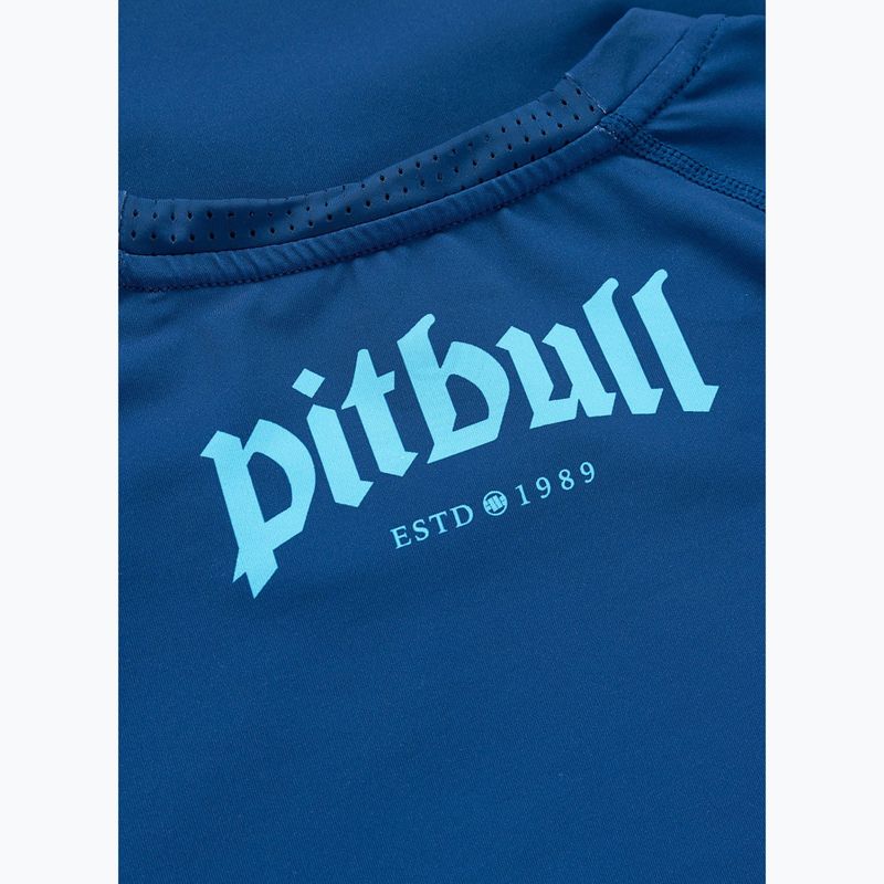Rashguard a maniche lunghe da uomo Pitbull Rashguard Logo Palms blue 7